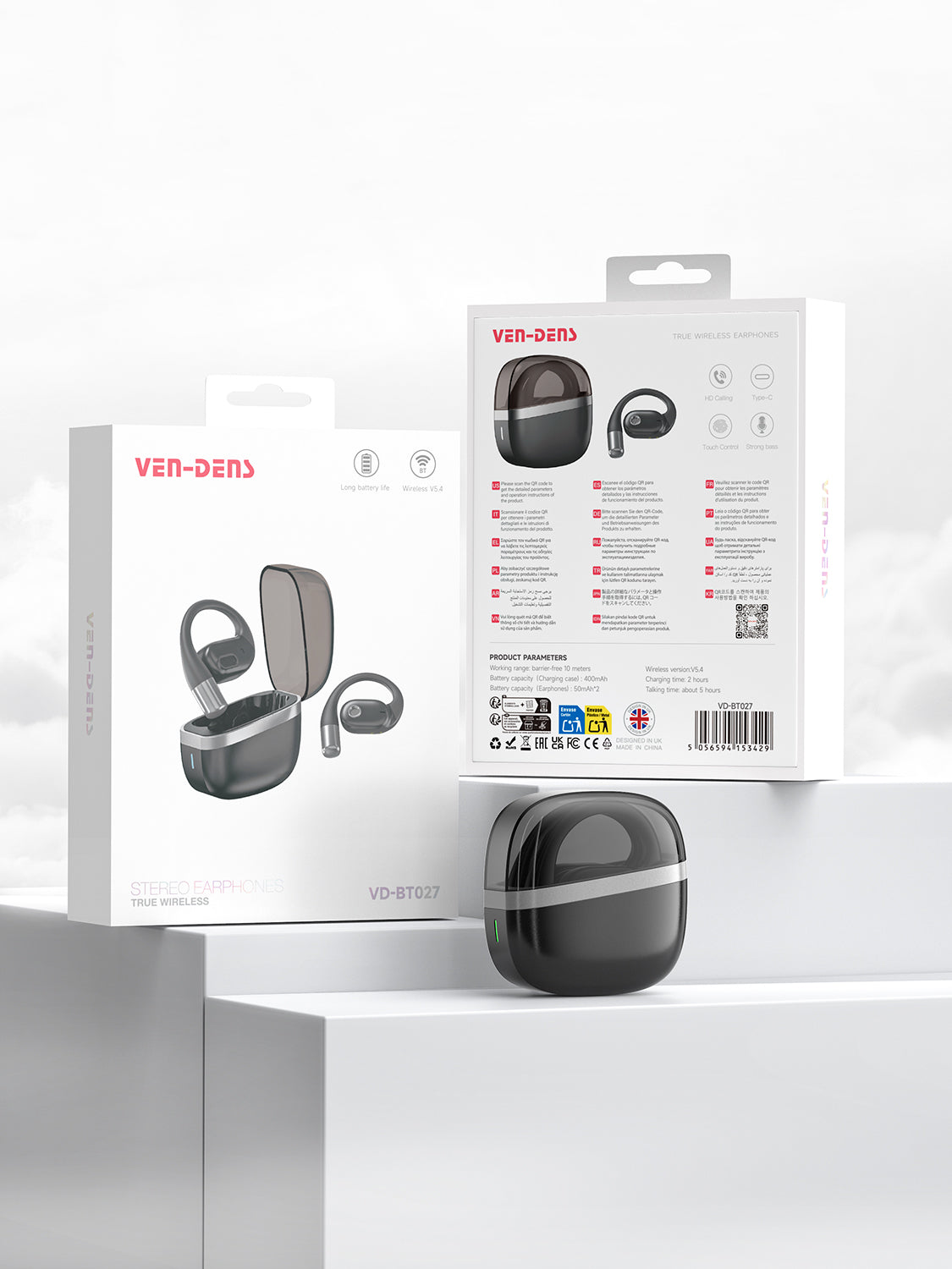 Bluetooth 5.4 wireless earbuds hifi sound quality with Anti Noise Cancellation