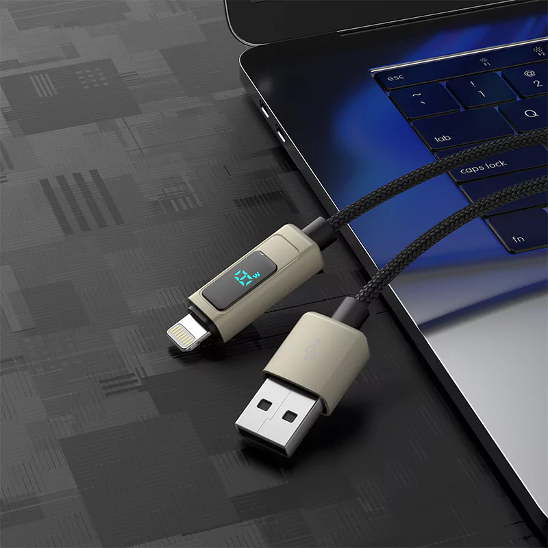 5V/2.4A Type-A to iPhone Display Fast Charging Cable