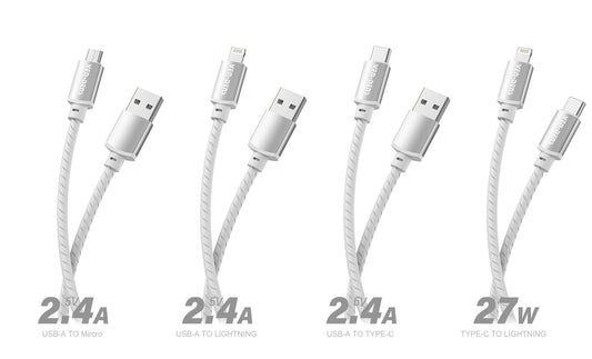 2.4A-5V Type-A to Type-C Silicone Cable