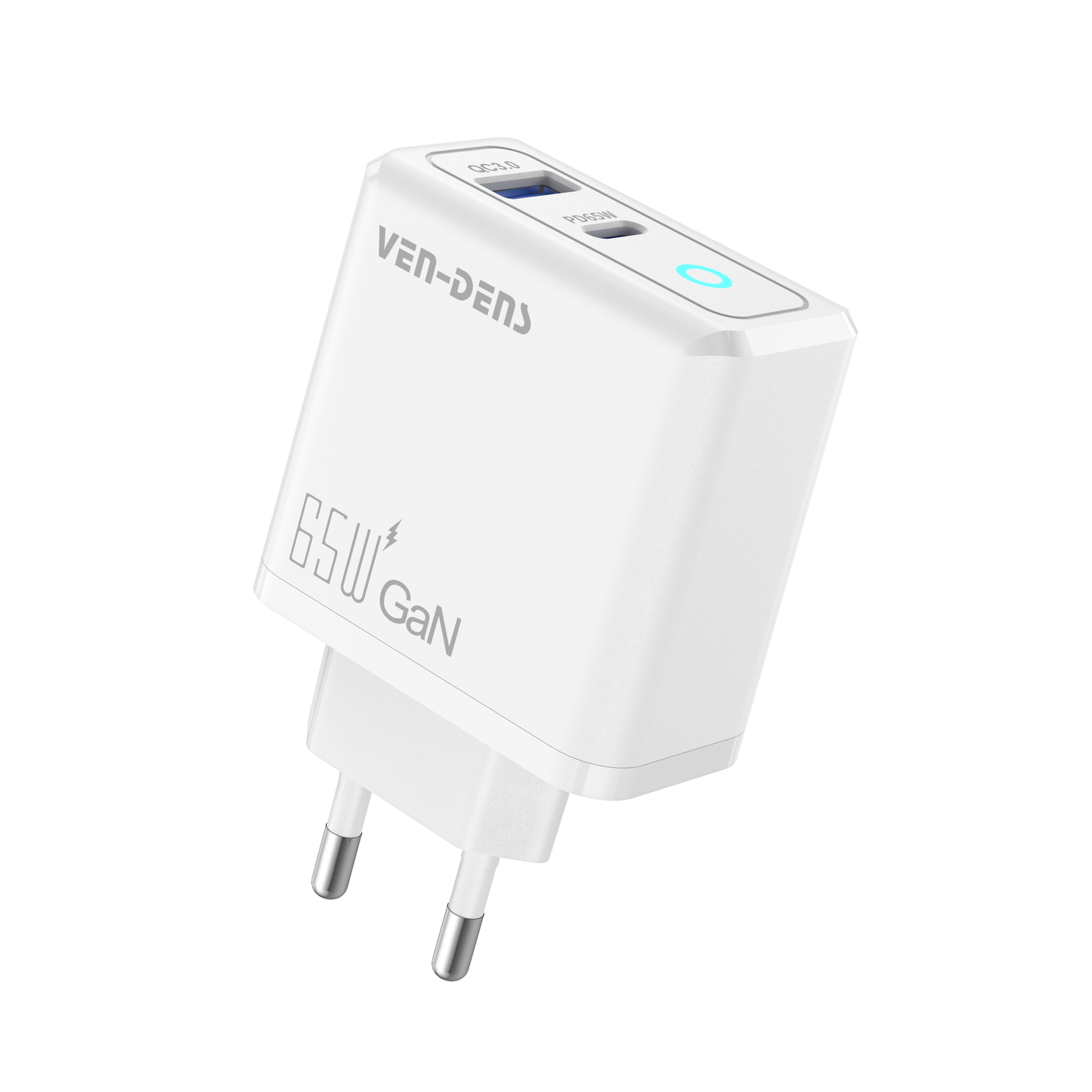 PD65W 2 in 1 power delivery for multiple devices charge with LED light