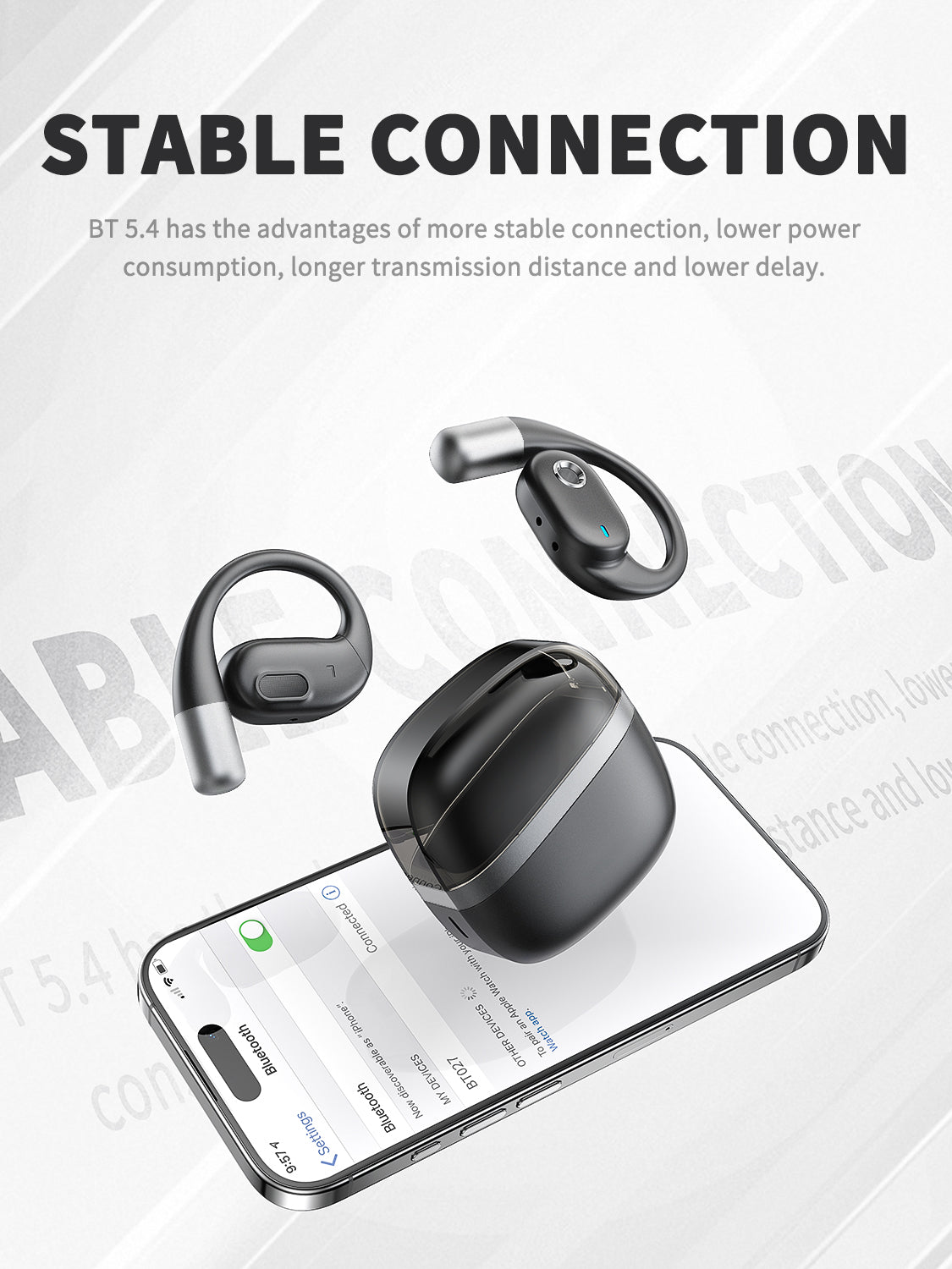 Bluetooth 5.4 wireless earbuds hifi sound quality with Anti Noise Cancellation