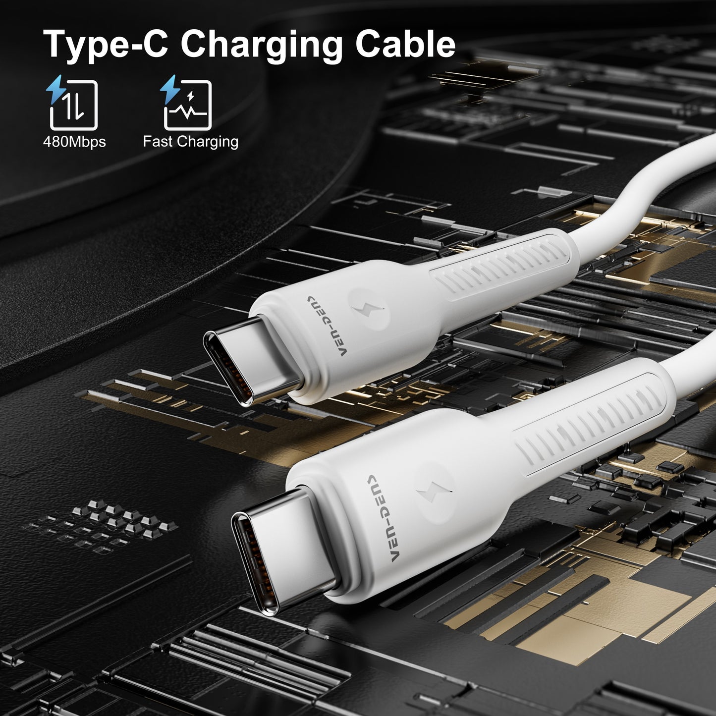 60W Type-C to Type-C Silicone Cable