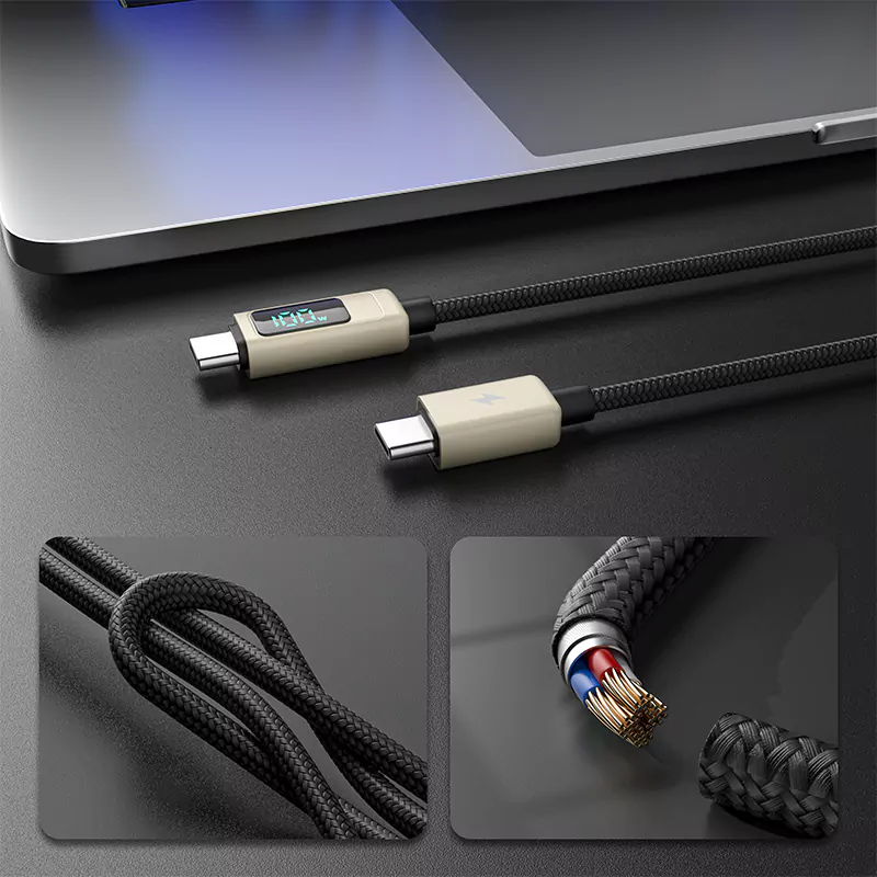 100W Type-C to Type-C  Display Charging Fast Data Cable