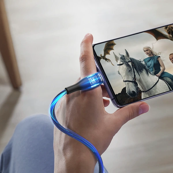 9V/3A 20W Type-C To iPhone Cable Display Fast Charging