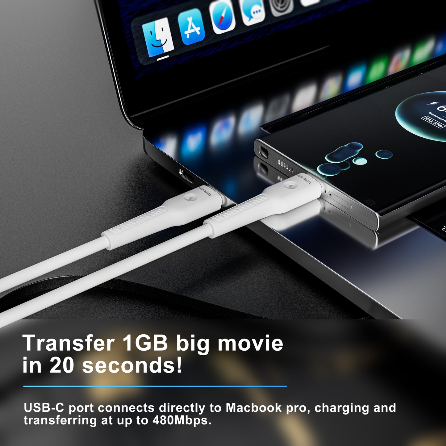 27W Type-C to iPhone Charging Cable.