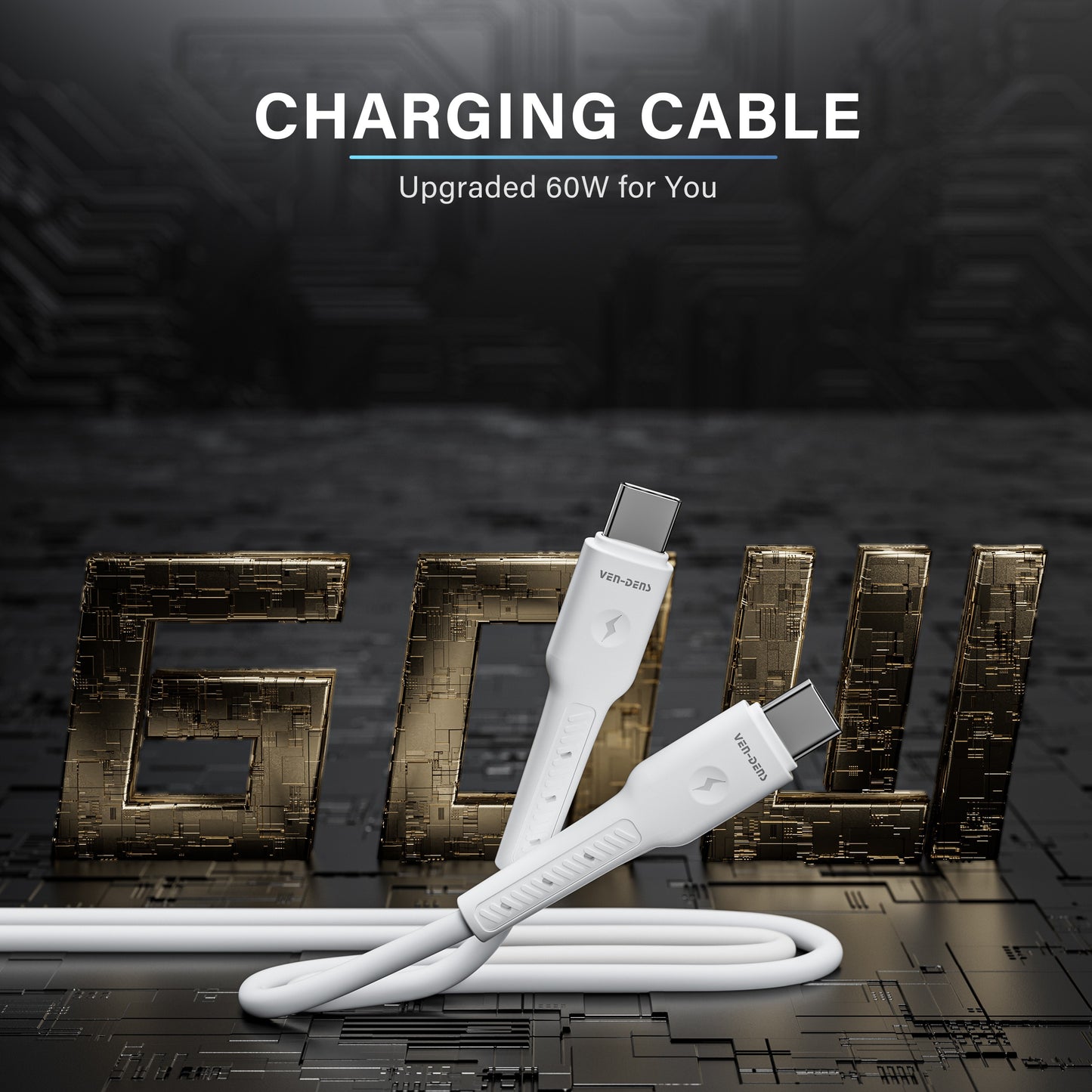 60W Type-C to Type-C Silicone Cable