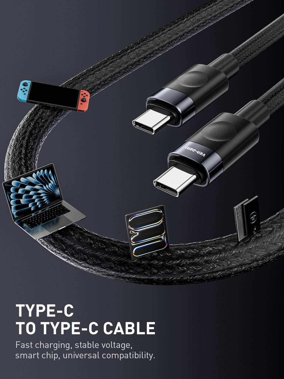 2.4A 5V Type-A to iPhone Charging Cable