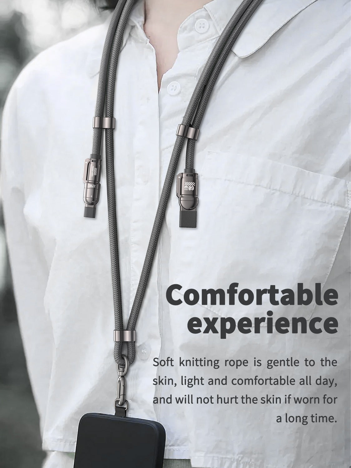 4 in 1 Type-C to C and to iPhone Cable and Type-A to C and to iPhone Cable