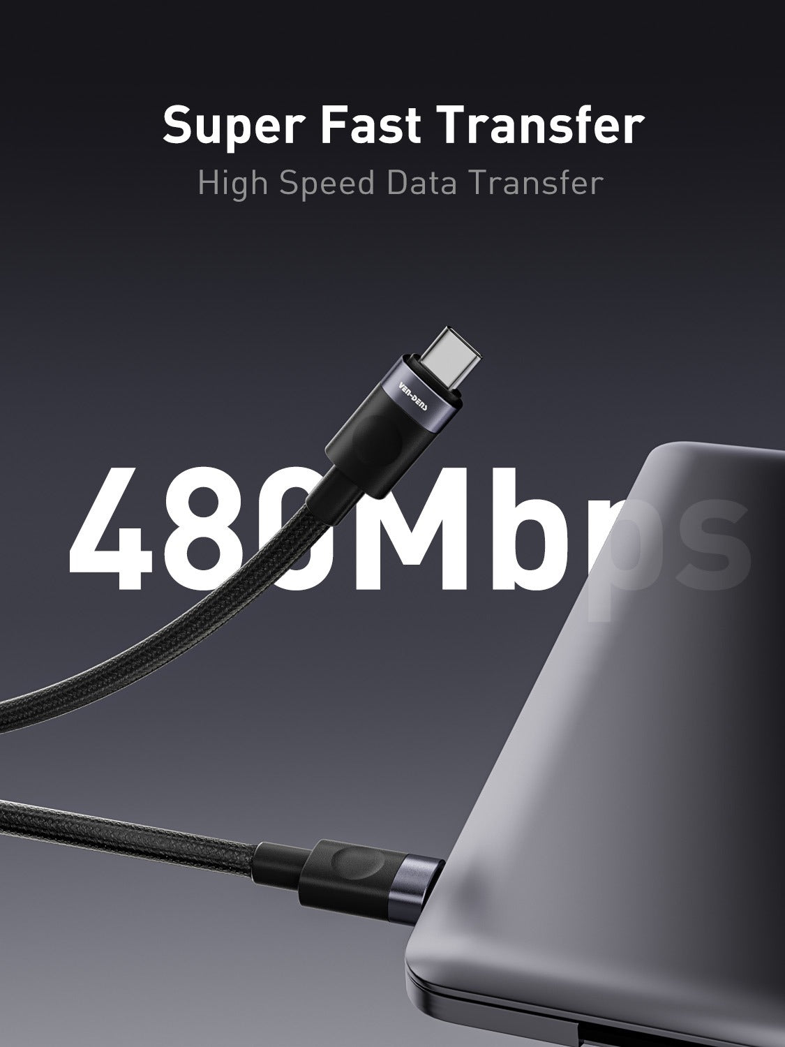 2.4A 5V Type-A to iPhone Charging Cable