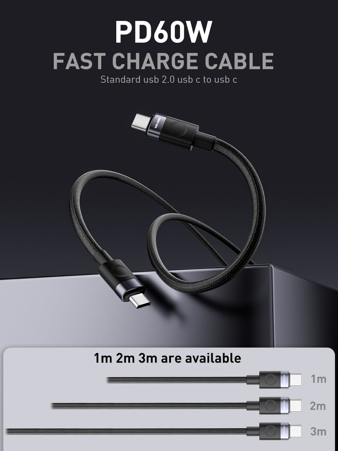 2.4A 5V Type-A to iPhone Charging Cable