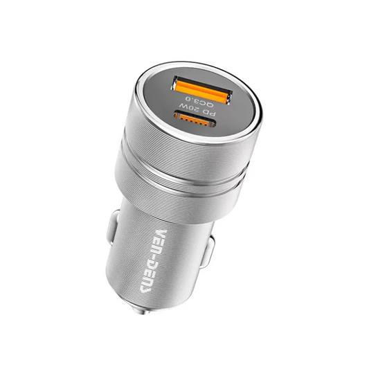 48W Car Charger Dual Port (Type C- and Type A)