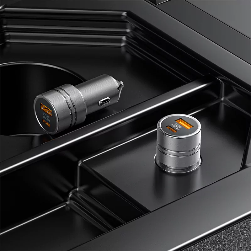 48W Car Charger Dual Port (Type C- and Type A)