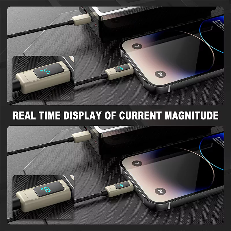 5V/2.4A Type-A to iPhone Display Fast Charging Cable